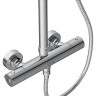 Душевая система CERSANIT BRASKO (смеситель термостатический) 3 режима шланг 150 металл 64526